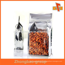 resealable foil backed bags clear front with customized design